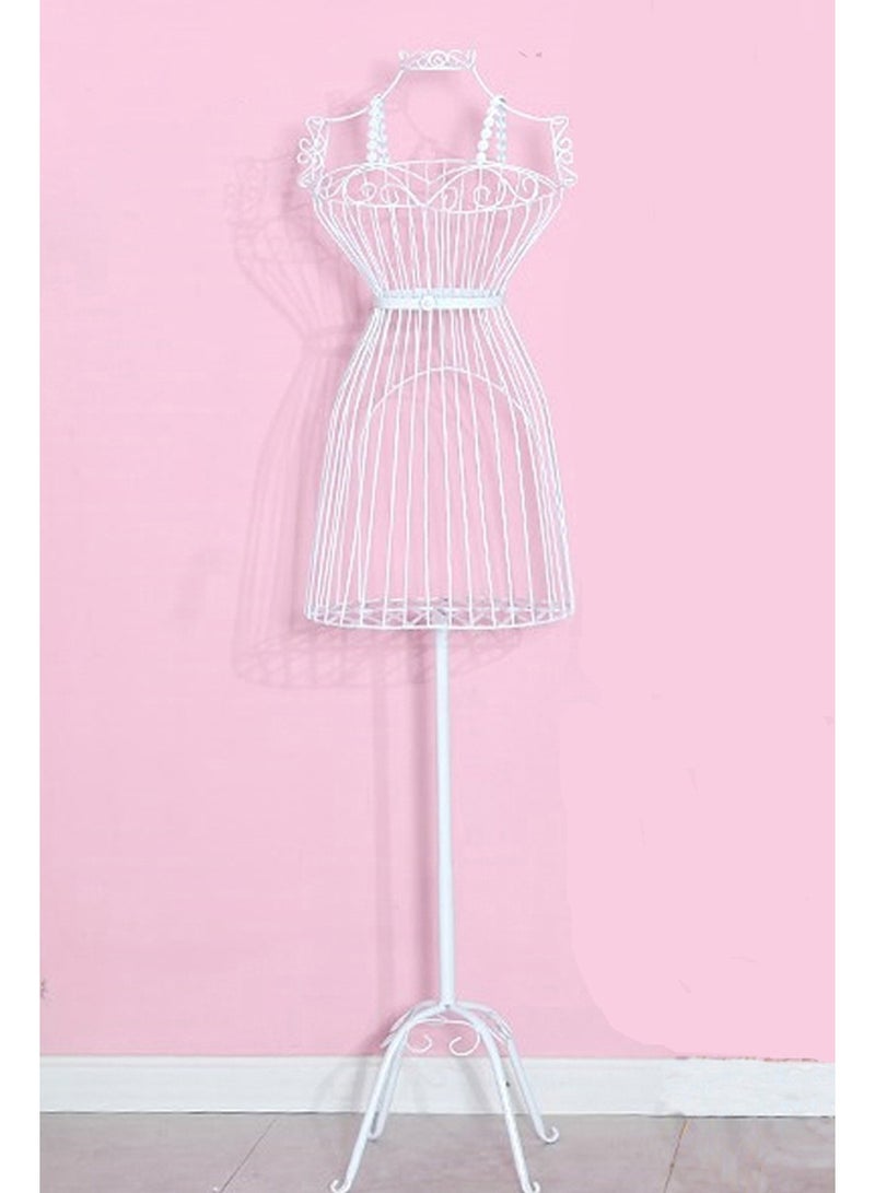 Female Mannequin Torso Body Dress Mannequin body Seamstress dummy Iron Mannequin Female Dress Hanger Stand Form Steel Wire Frame Decorative