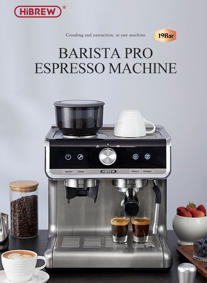 HiBREW Barista Pro  Bean to Espresso,Cafetera Commercial Level Coffee Machine for Cafe Hotel Restaurant H7