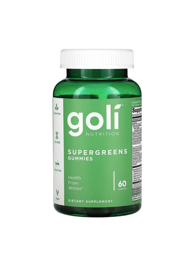 SuperGreens Gummies – 60 Gummies for Healthy Living