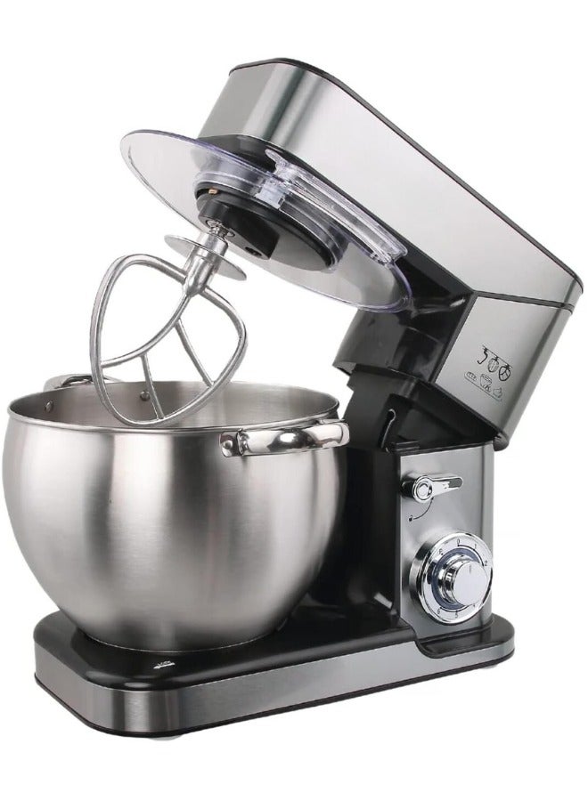 Stand Mixer with Dough Making Function, 10L Large Capacity, 800W Electric Kitchen Mixer with Stainless Steel Bowl, 6 Speed Settings, Tilt-Head, Multifunctional Mixer for Baking, Cake, Bread, Pizza Dough