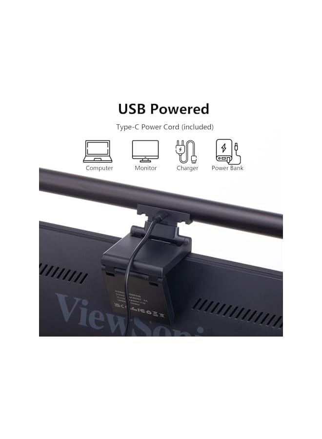 Monitor Light Bar, Computer Monitor Lamp for Eye Caring LED Dimmable Screen Light Bar, Touch Control USB Powered Screenbar for Desk/Office/Home/Game