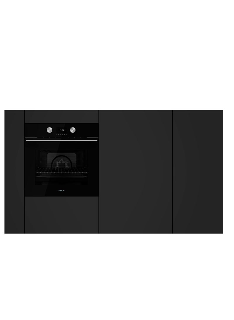 Built-in A+ Multifunction Oven 12 Cooking Functions,HydroClean Cleaning System,Personal Cooking Assistant,71 L Capacity & Softclose System HLB 8600 BK