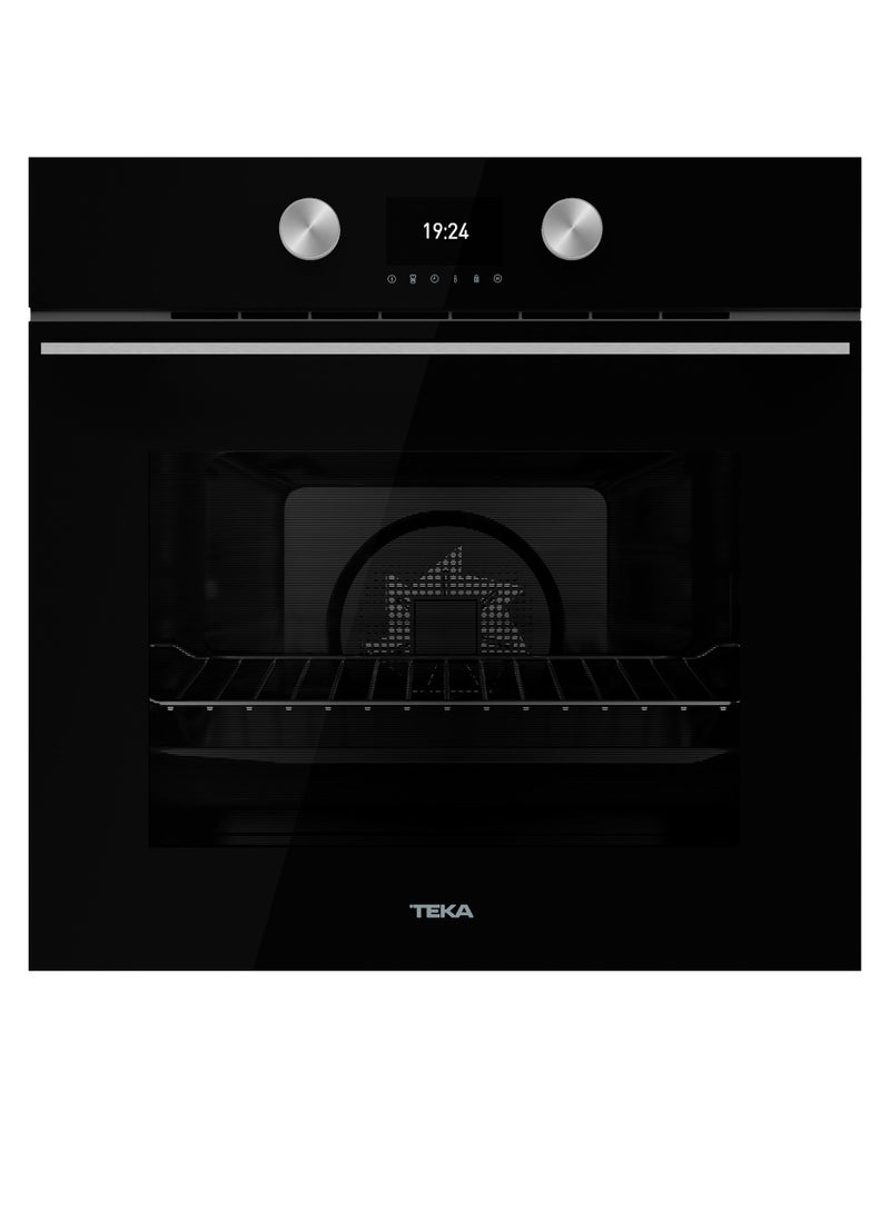 Built-in A+ Multifunction Oven 12 Cooking Functions,HydroClean Cleaning System,Personal Cooking Assistant,71 L Capacity & Softclose System HLB 8600 BK