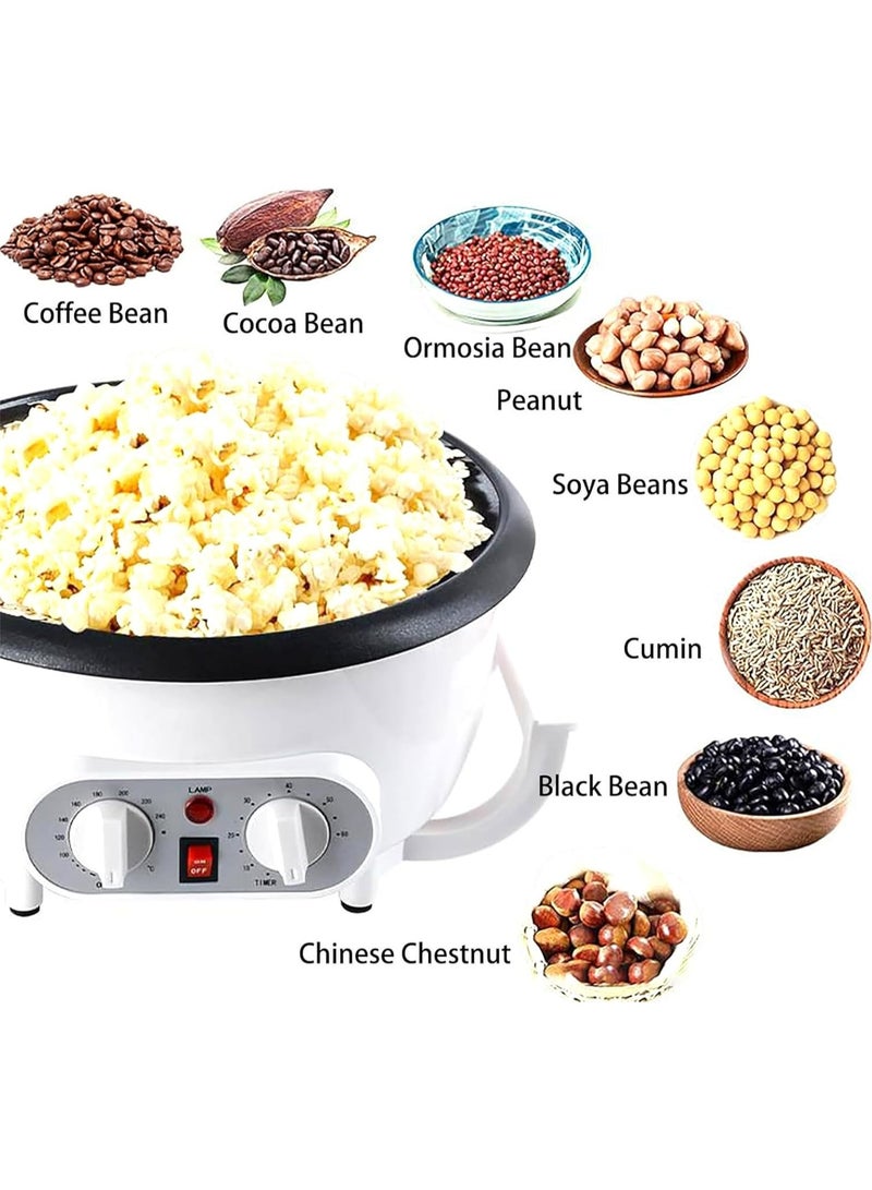 Home Coffee Roaster Machine, 800W Upgrade Coffee Bean Roaster with Clear Glass Lid, Adjustable 0-240℃ Temperature Control, 750g Capacity, 60-Min Intelligent Timer for Fresh Coffee Roasting at Home and Kitchen