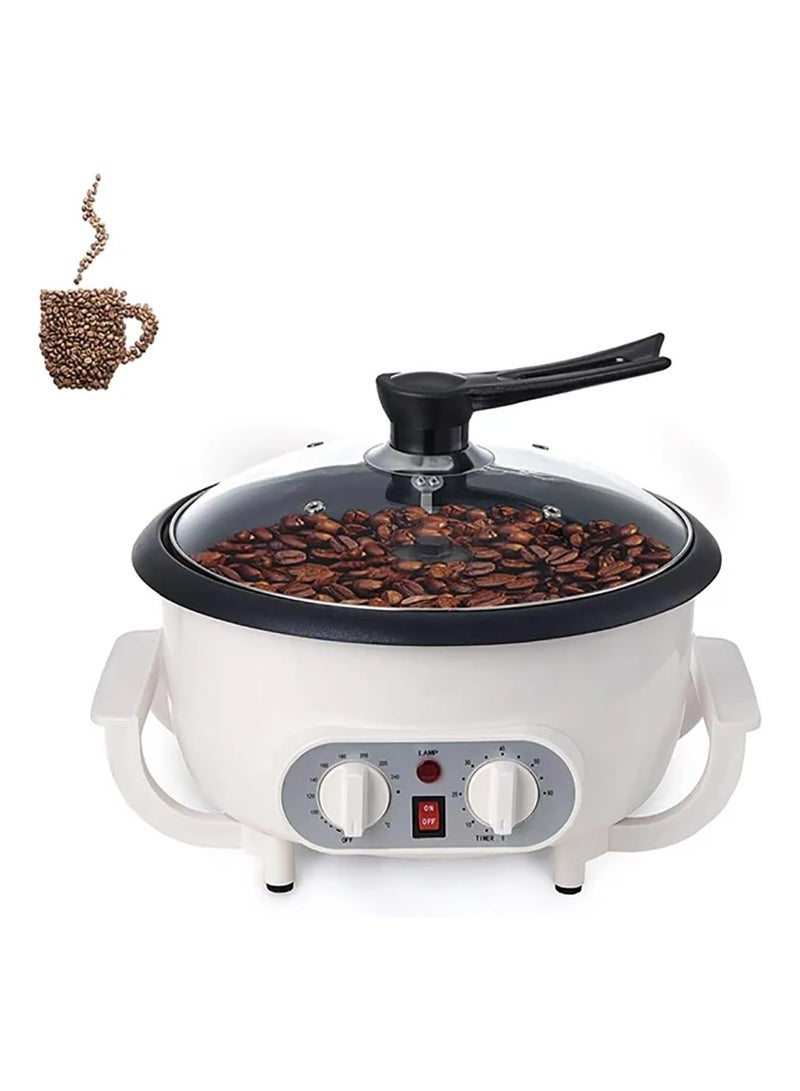 Home Coffee Roaster Machine, 800W Upgrade Coffee Bean Roaster with Clear Glass Lid, Adjustable 0-240℃ Temperature Control, 750g Capacity, 60-Min Intelligent Timer for Fresh Coffee Roasting at Home and Kitchen