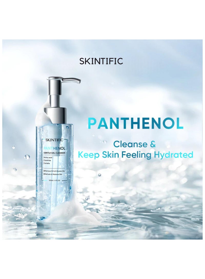 Panthenol Gel Cleanser Cleaning Hydrating Moisturize Smoothing Skin Face Wash Amino Acid Oil Control (120ml)