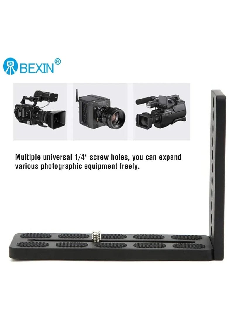 L130-35 L-Shape Quick Release Plate Universal Camera Vertical Video Shooting L Plate for DJI Stabilizer Camera Tripod Head