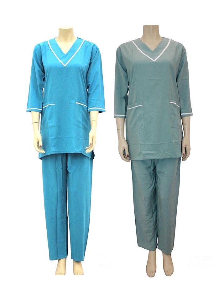 2 Pieces Uniform Cleaning Suit for Domestic Workers