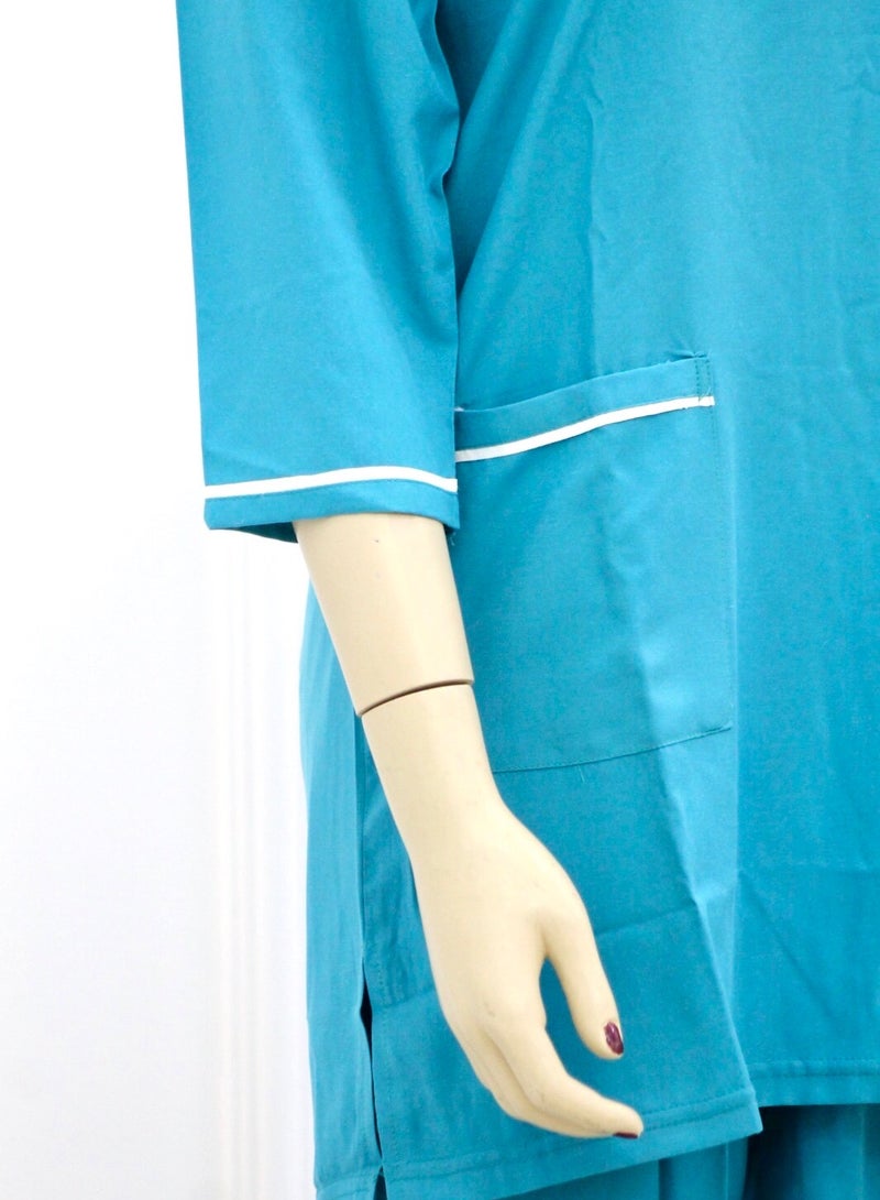 Housemaid Uniform Maid Nanny Scrub Suit 4 piece set