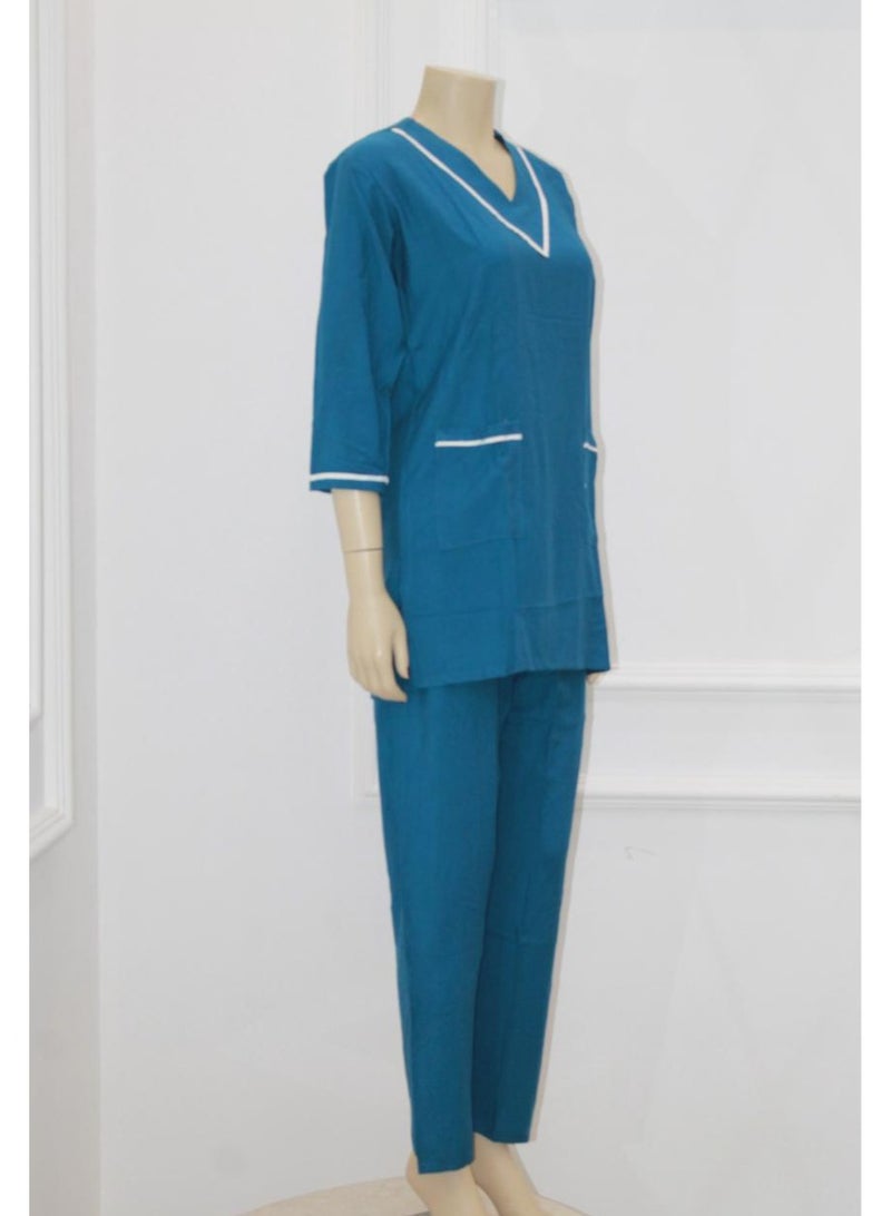 3 Pieces Uniform Cleaning Suit for Domestic Workers