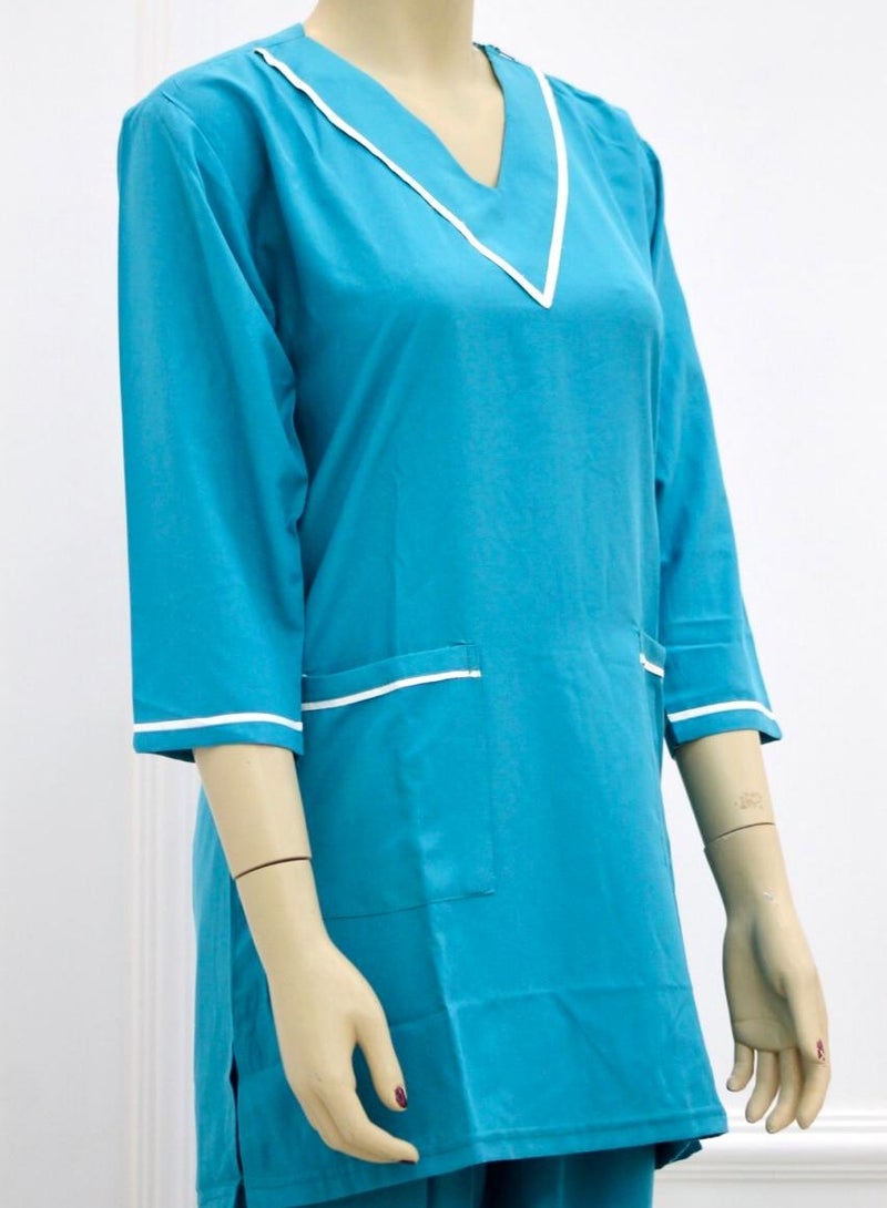 3 Pieces Uniform Cleaning Suit for Domestic Workers