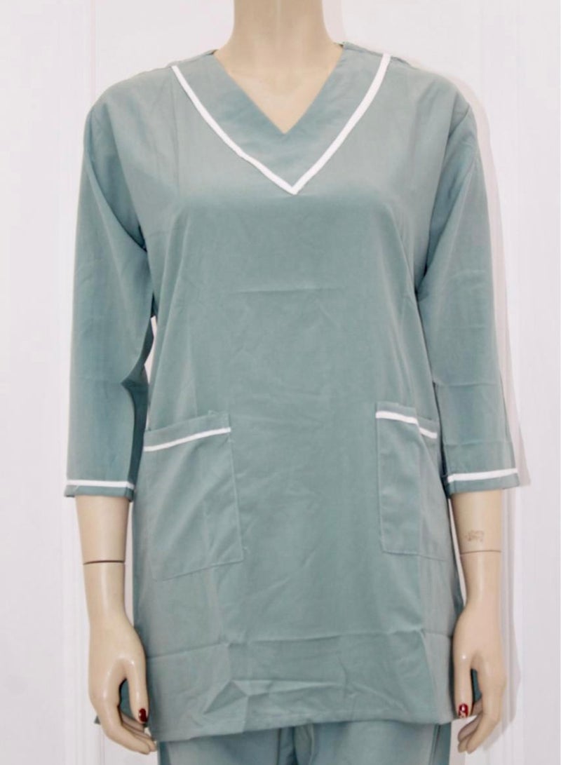 3 Pieces Uniform Cleaning Suit for Domestic Workers