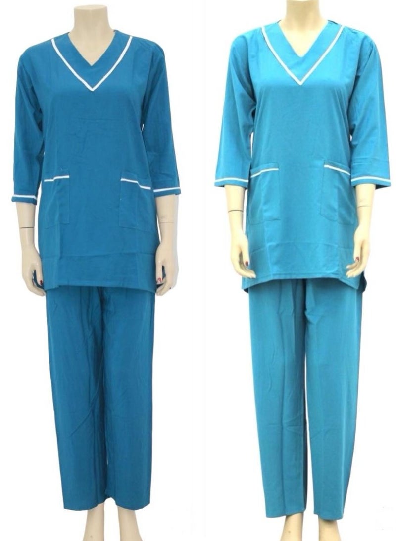 2 Pieces Uniform Cleaning Suit for Domestic Workers