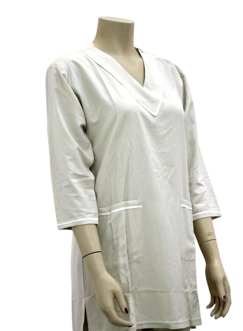 Housemaid Uniform Maid  Nanny Scrub Suit 3 piece set