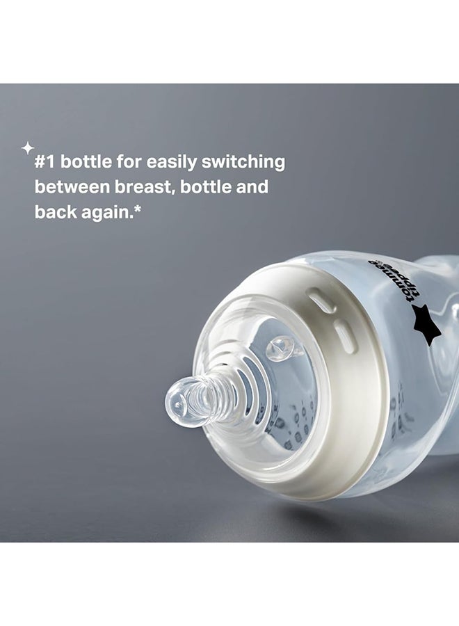 Baby Closer To Nature Feeding Bottle, 3 Months +, 2 X 340 ML