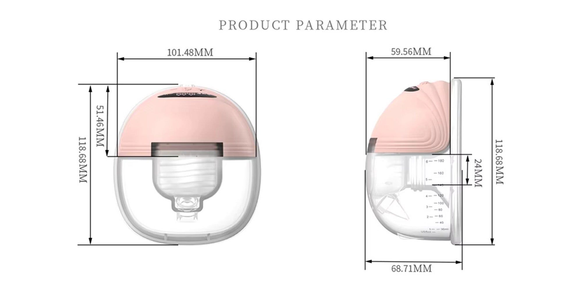 Wearable Electric Double Breast Pump With 3 Modes And 12 Levels