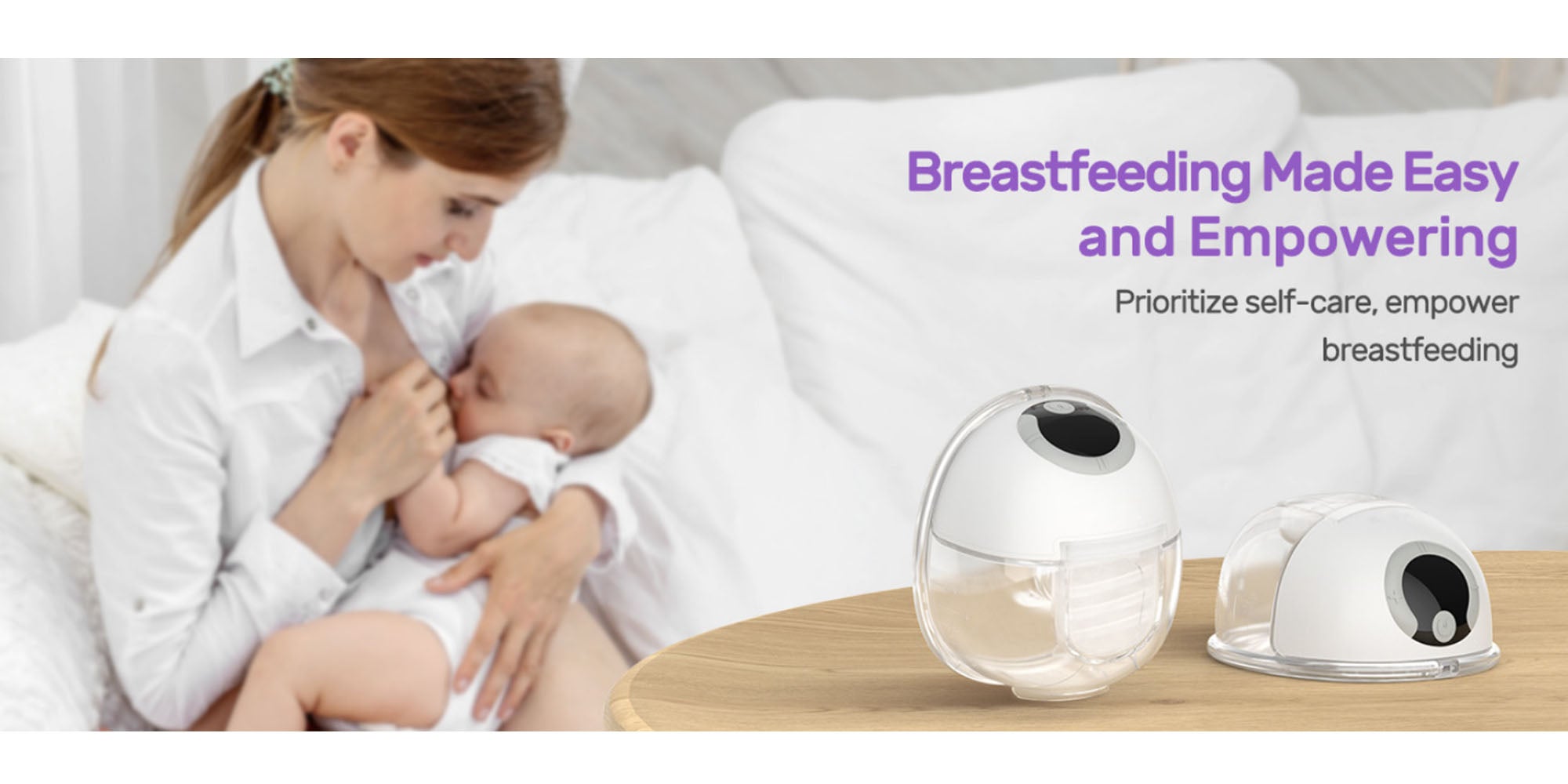 Wearable, Hands Free, Electric Portable Breast Pump With 4 Mode And 9 Levels - 1 Piece