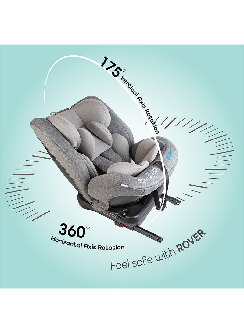 360° Rotate Rover - Baby/Infant Car Seat With 7-Point Adjustments, Group(0+,1,2,3), 0 - 12 Years, Grey