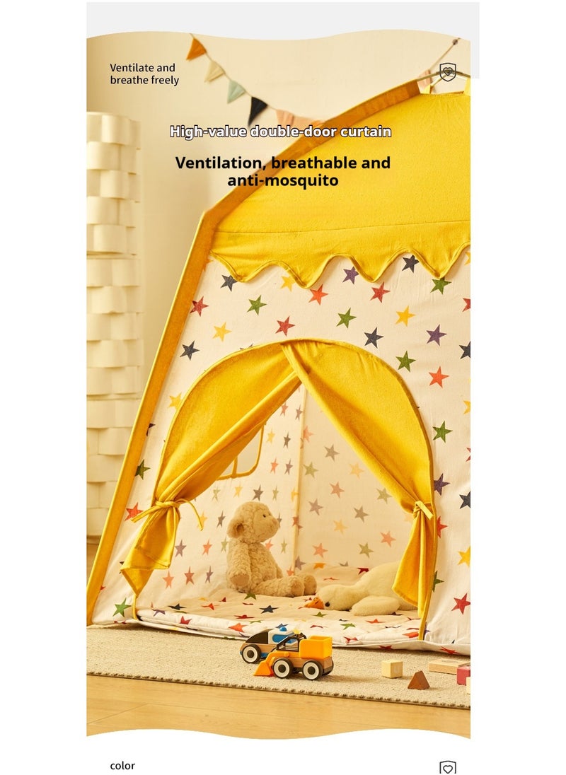 Children's Play Tent Princess Castle Play Tent Kids Princess Tent With Carpet Ball Colored Flag Cloud Tent Easy to Set up and Stow Away Outdoor Indoor Play Tent Game House Girl'S Princess Toy House Boy'S Indoor Small House Children'S Day Gift Birthday Gift