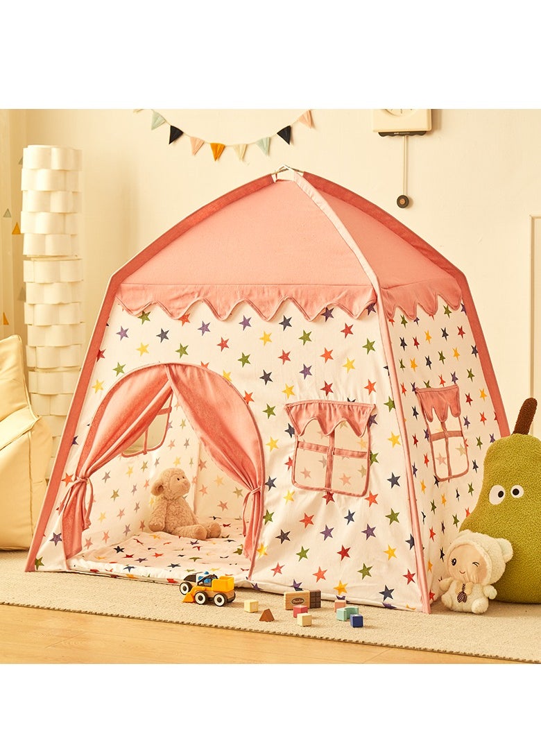 Children's Play Tent Princess Castle Play Tent Kids Princess Tent With Carpet Ball Colored Flag Cloud Tent Easy to Set up and Stow Away Outdoor Indoor Play Tent Game House Girl'S Princess Toy House Boy'S Indoor Small House Children'S Day Gift Birthday Gift