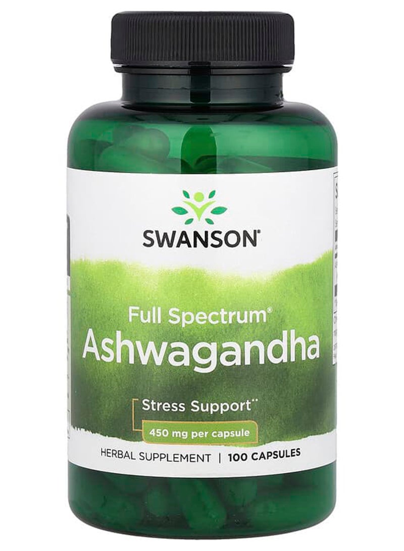 Full Spectrum Ashwagandha 100 Vegan Capsules Packaging May Vary