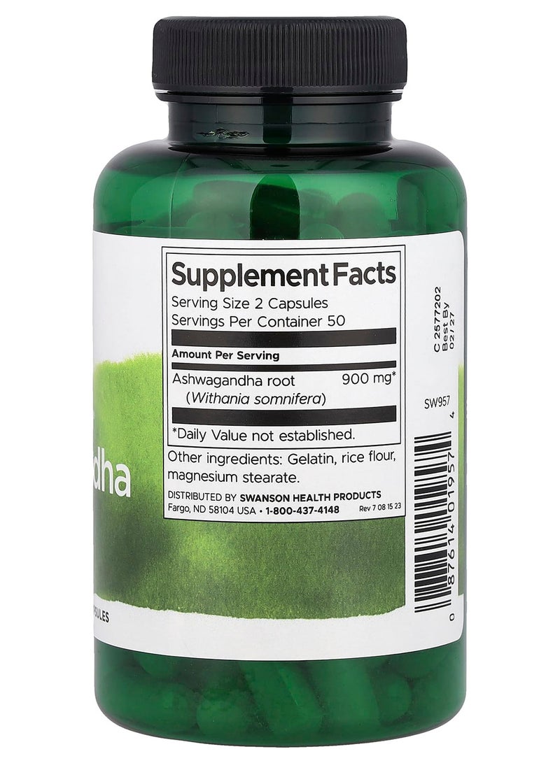 Full Spectrum Ashwagandha 100 Vegan Capsules Packaging May Vary
