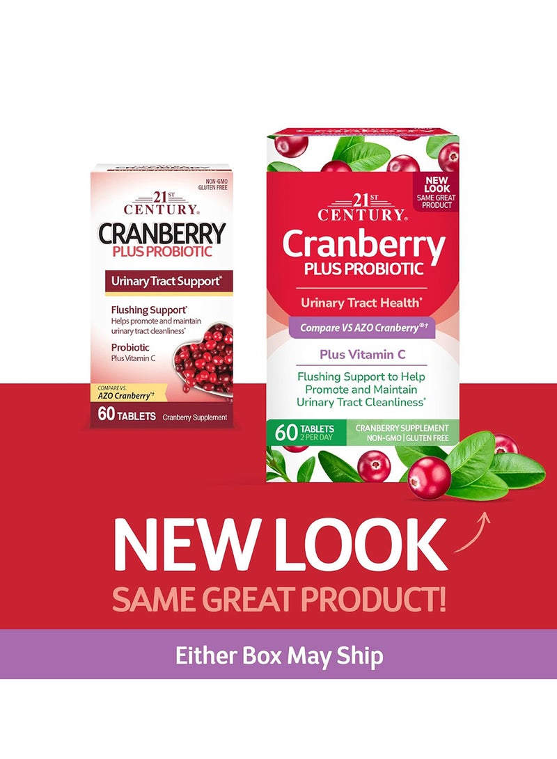 Cranberry Plus Probiotic, 60 Tablets, Packaging May Vary