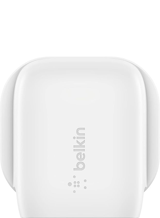 Compact 20W USB Type C Power Delivery Wall Charger   Certified USB C PD 3.1 PPS Fast ChargIng Plug For iPhone 15 14 Samsung Galaxy S23 S22 iPad Pixel And More White