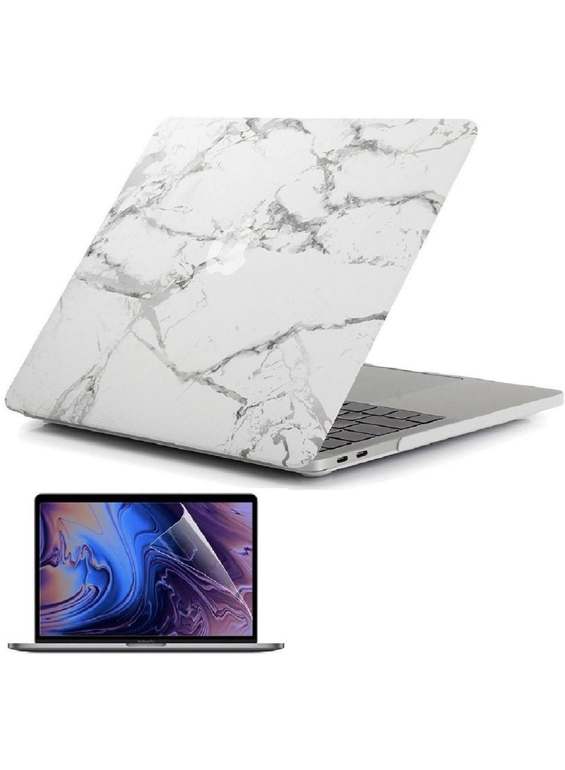 Plastic Hard Shell Case Cover with Screen Protector Compatible with MacBook New Pro 13