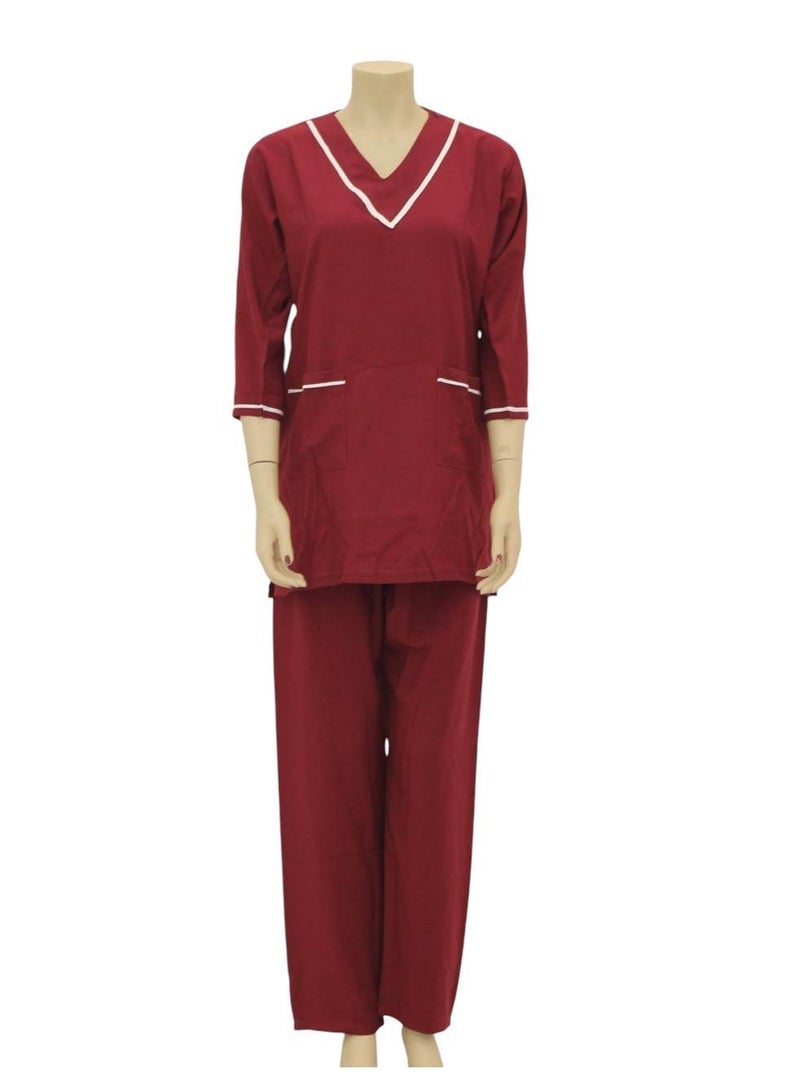 Housemaid Uniform Maid & Nanny Scrub Suit