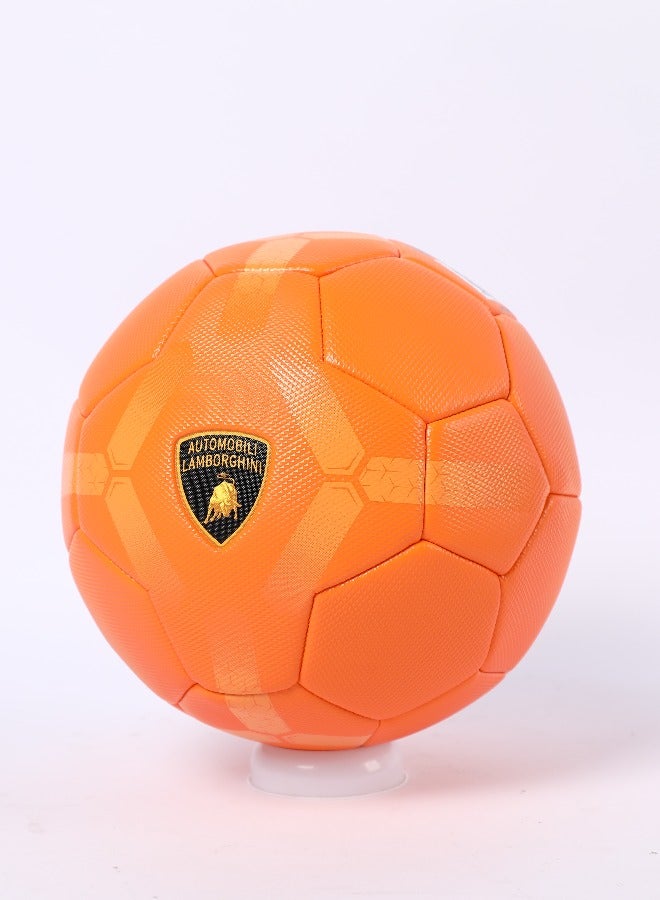 Lamborghini Diamond Texture Soccer Ball Size 5, Machine Stitched Construction, PVC Material, Outdoor Fun, 5 Years+, 22 cm