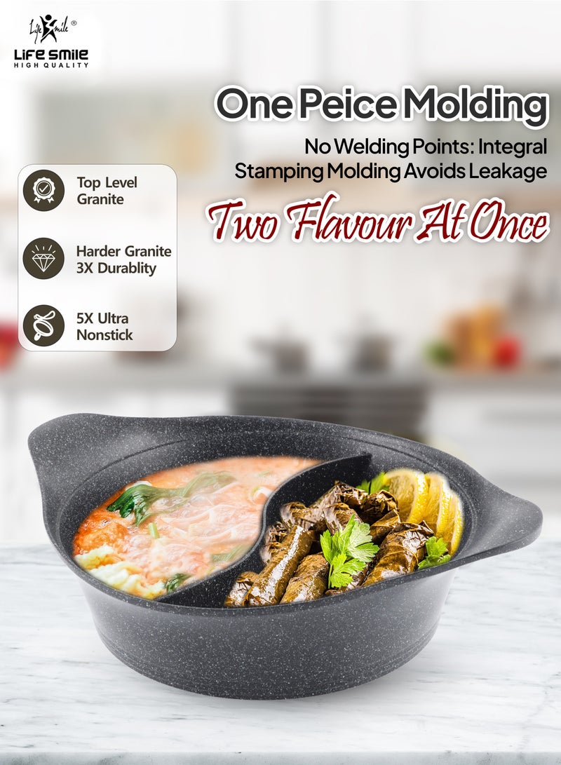 30cm Non Stick Hot Pot with Divider | The Perfect Way to Cook