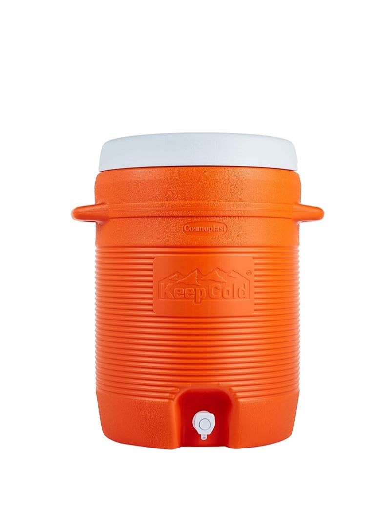 Keep Cold Water Cooler Orange Plastic 26L