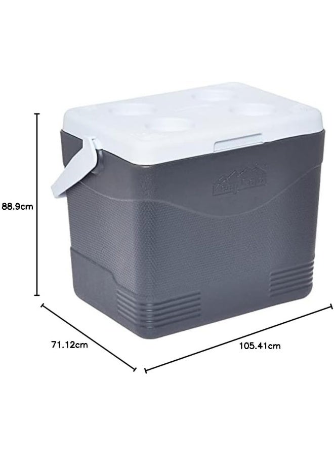 Keep Cold Plastic Picnic Cooler Icebox 24 Liters Cool Grey 24.0Liters