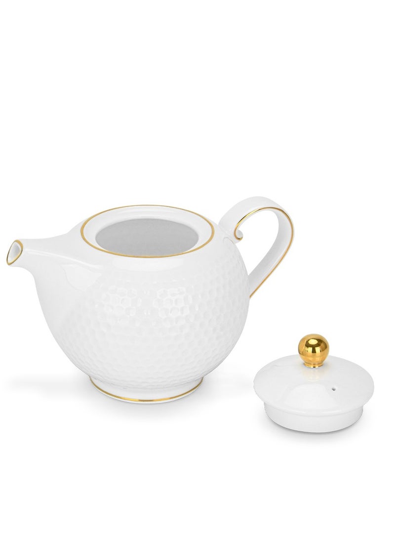 Tea Pot 780ml Noemi Series,Porcelain with Handle and Lid, Coffee Kettle, Suitable for Blooming Tea & Loose Leaf Tea Maker