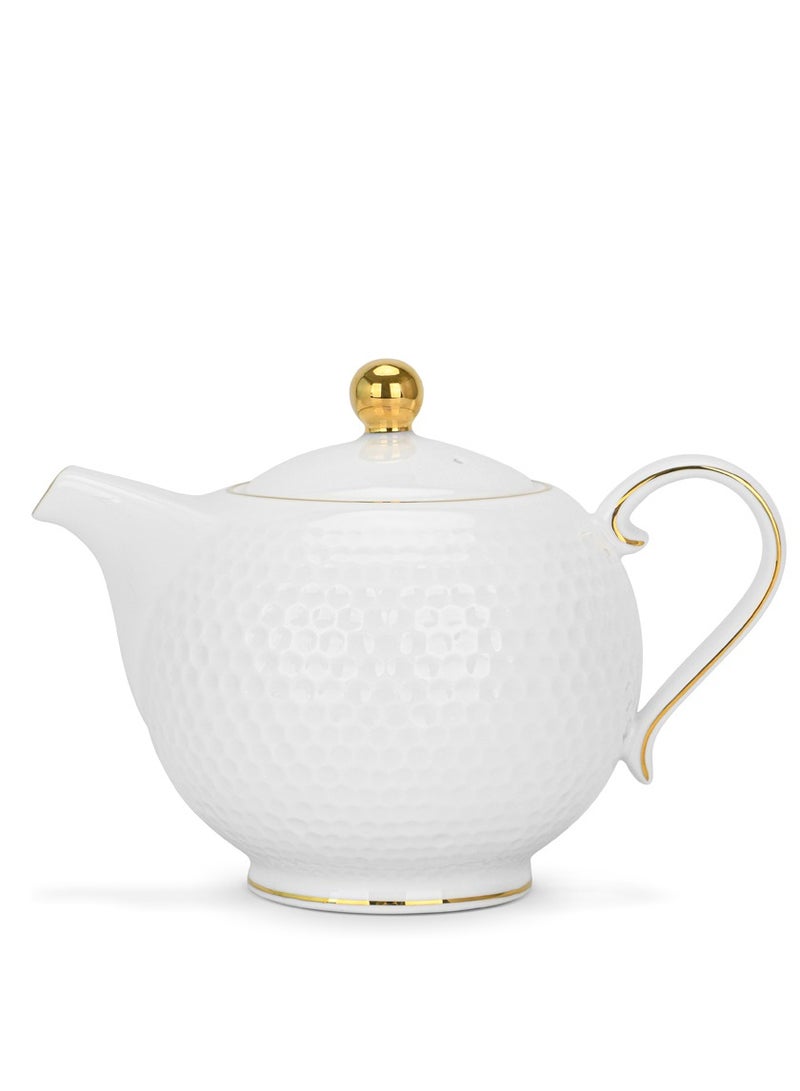 Tea Pot 780ml Noemi Series,Porcelain with Handle and Lid, Coffee Kettle, Suitable for Blooming Tea & Loose Leaf Tea Maker