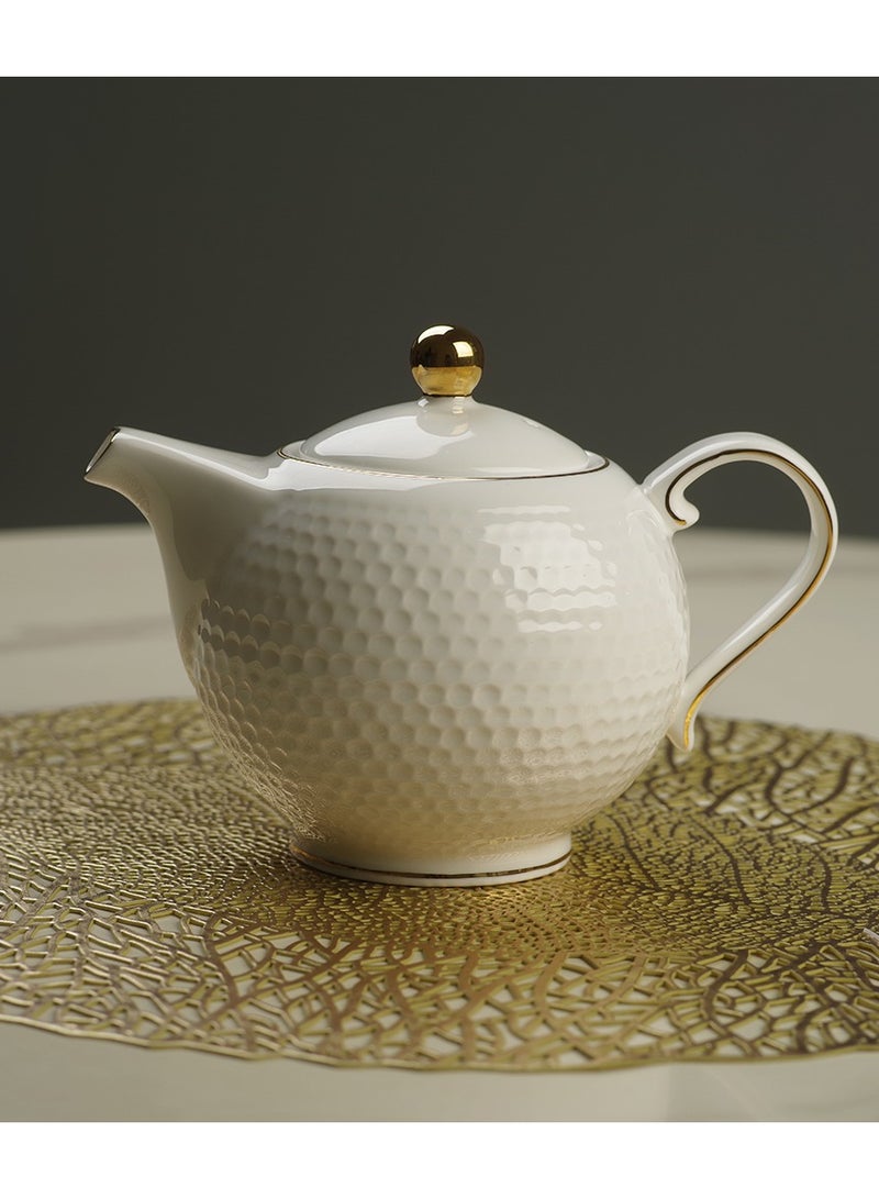 Tea Pot 780ml Noemi Series,Porcelain with Handle and Lid, Coffee Kettle, Suitable for Blooming Tea & Loose Leaf Tea Maker