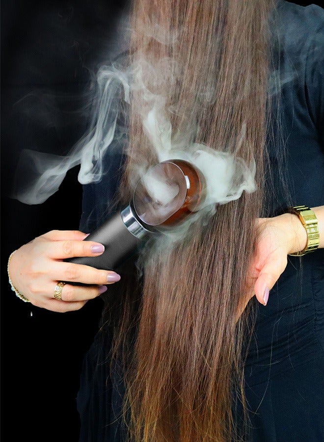 Bakhoor Burner with Type C Fast Charge Car Rechargeable incense Burner with Hair Comb, Black