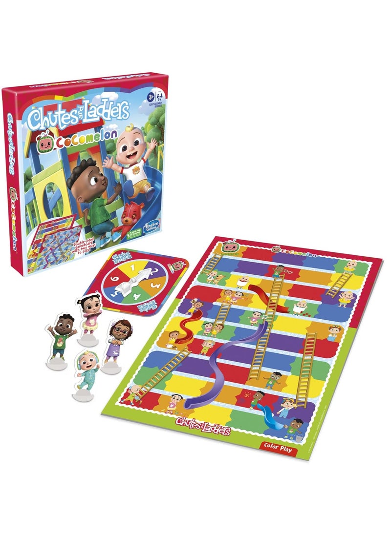 Hasbro Gaming Chutes and Ladders: CoComelon Edition Board Game | Fun Family Game for Kids Ages 3+ | Classic Educational Gameplay | CoComelon Themed Interactive Learning Toy for Toddlers | Engaging Chutes & Ladders for Kids