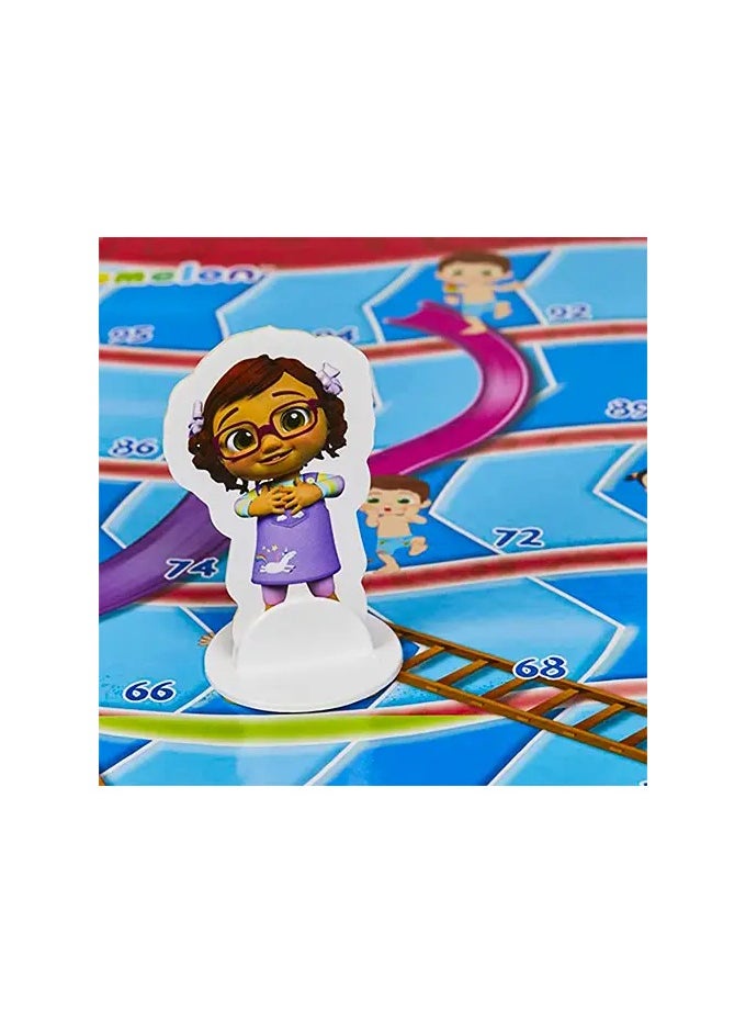 Hasbro Gaming Chutes and Ladders: CoComelon Edition Board Game | Fun Family Game for Kids Ages 3+ | Classic Educational Gameplay | CoComelon Themed Interactive Learning Toy for Toddlers | Engaging Chutes & Ladders for Kids