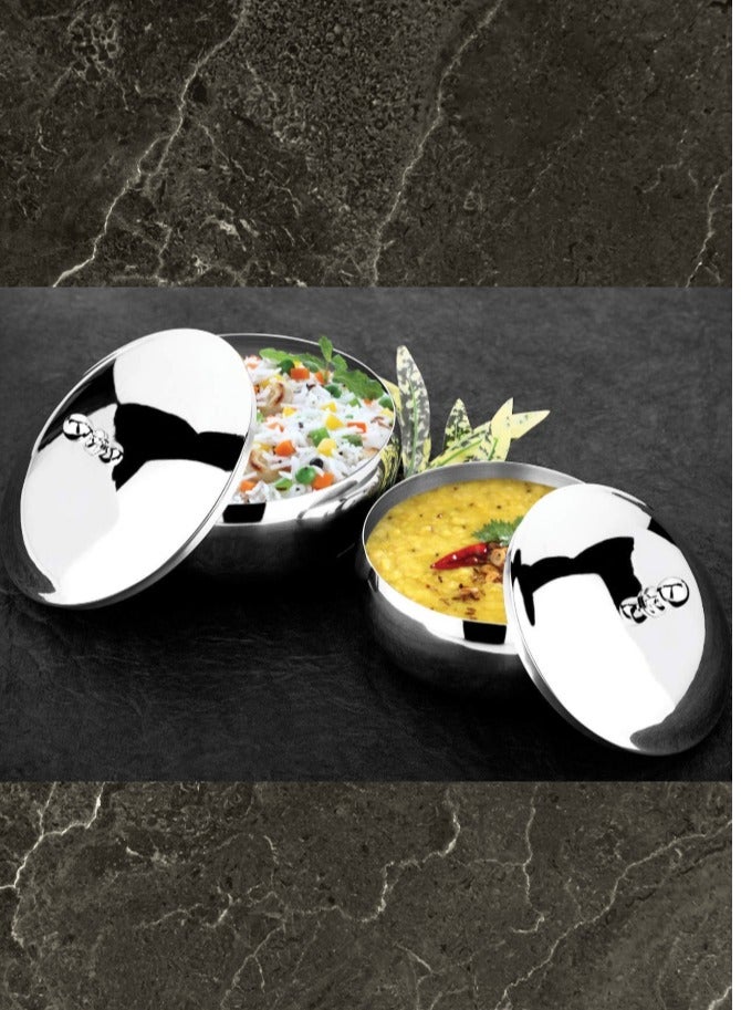 Stainless Steel Serving Bowl with Lid