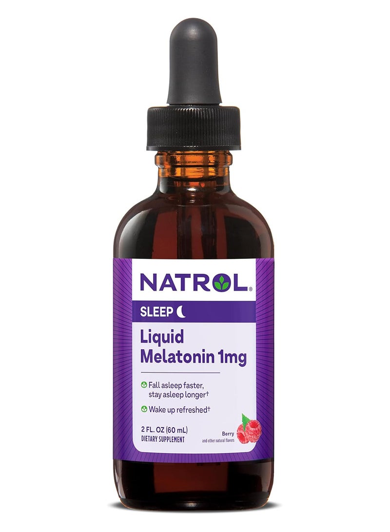 Sleep Liquid Melatonin 1mg, 2 Fl Oz, Packaging May Vary