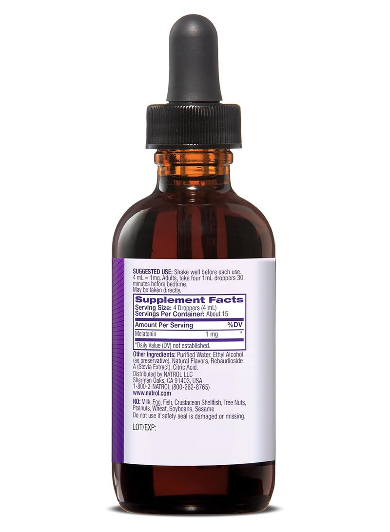 Sleep Liquid Melatonin 1mg, 2 Fl Oz, Packaging May Vary