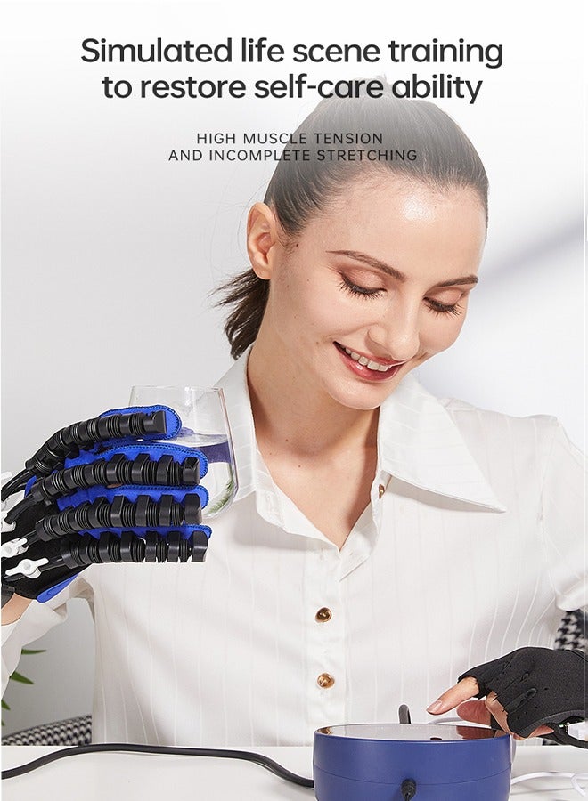 Rehability Robot Gloves Hand Stroke Recovery Equipment Hand Dysfunction Patient Training Device Stroke Hemiplegia Finger Orthosis for Long Term Relief Finger Cramps