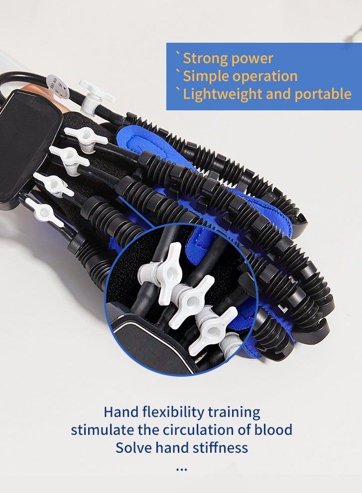 Rehability Robot Gloves Hand Stroke Recovery Equipment Hand Dysfunction Patient Training Device Stroke Hemiplegia Finger Orthosis for Long Term Relief Finger Cramps