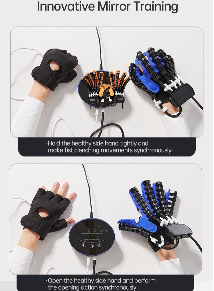 Rehability Robot Gloves Hand Stroke Recovery Equipment Hand Dysfunction Patient Training Device Stroke Hemiplegia Finger Orthosis for Long Term Relief Finger Cramps