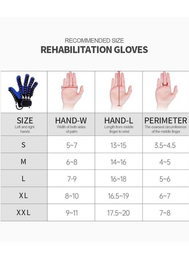 Rehability Robot Gloves Hand Stroke Recovery Equipment Hand Dysfunction Patient Training Device Stroke Hemiplegia Finger Orthosis for Long Term Relief Finger Cramps