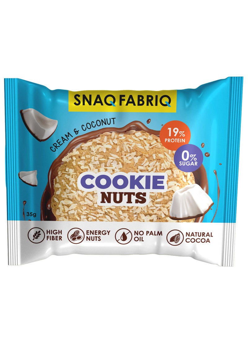 Protein Cookie Nuts with Cream and Coconut High Fiber 12x35g