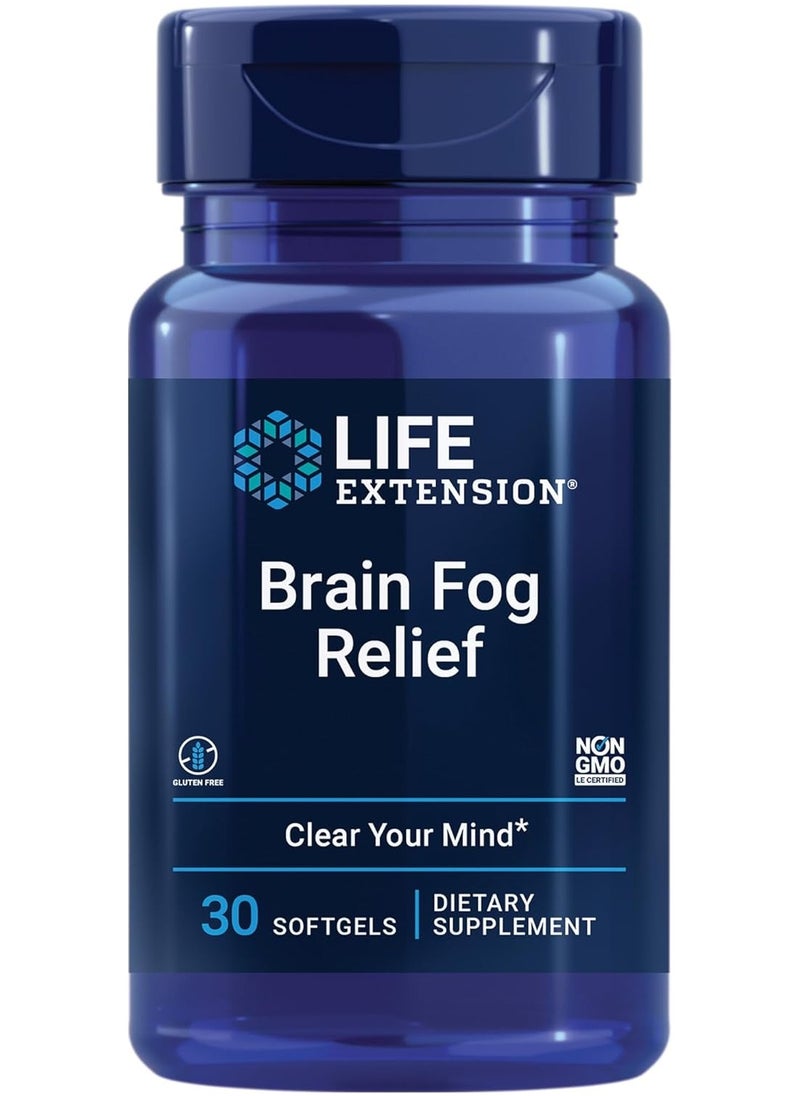 Brain Fog Relief, Clear Your Mind* 30 Softgels