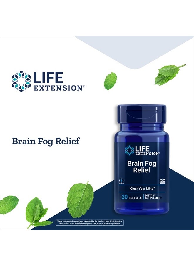 Brain Fog Relief, Clear Your Mind* 30 Softgels